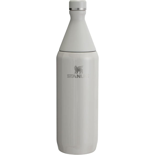 All Day Slim Bottle 34 Oz | Leakproof Twist on Lid | Slim Design for Travel and Gym | Insulated Stainless Steel Water Bottle | Bpa-Free | Ash Gloss