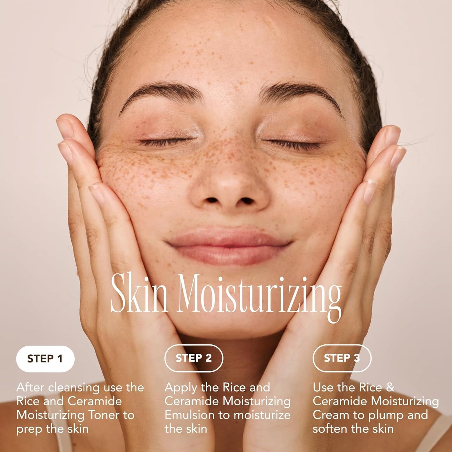 Emulsión hidratante de ceramida de arroz | Emulsión suave para barrera protectora iluminadora de la piel |