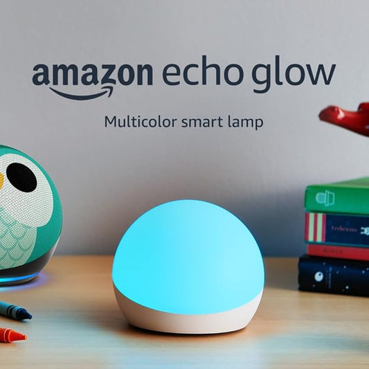 Echo Glow - Multicolor Smart Lamp, Works with Alexa
