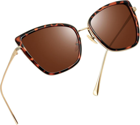 Joopin Anteojos de Sol Mujer Oversize Estilo Cat Eye | Polarizados UV400 | Lentes de Moda