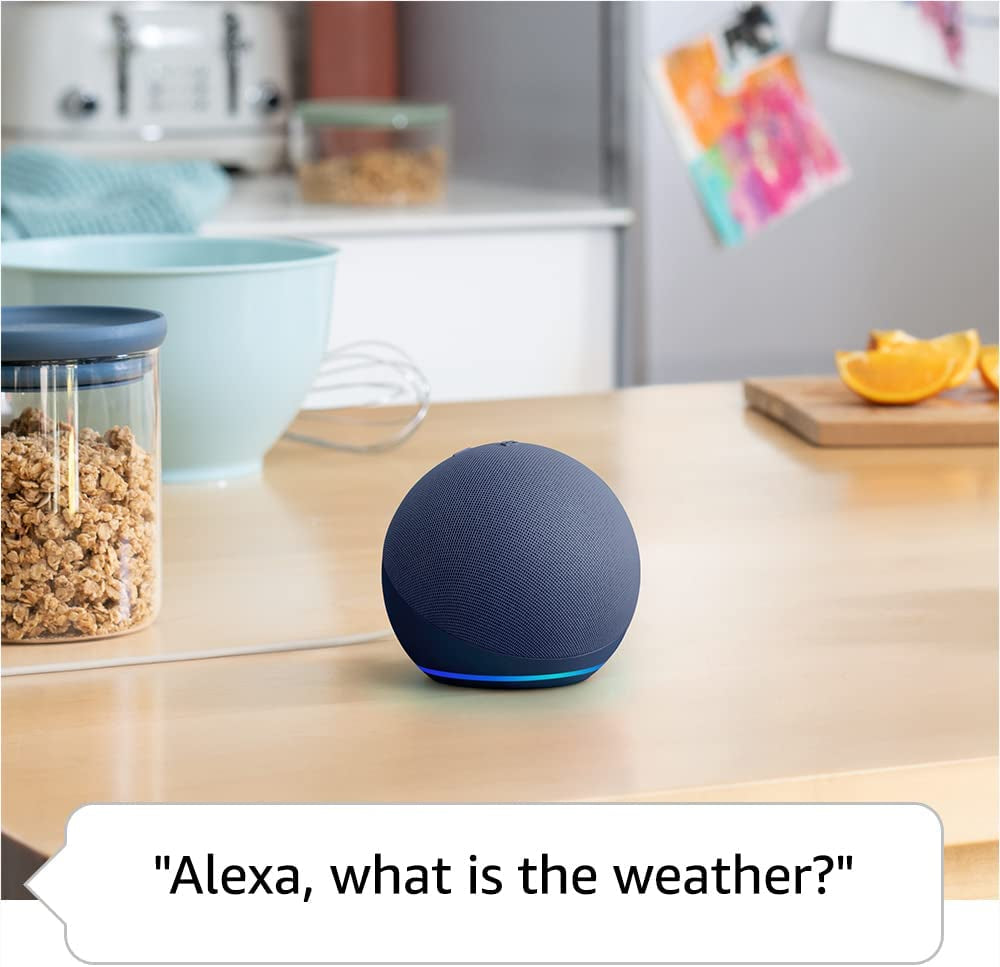 Discover the Latest Echo Dot - Stunning Deep Sea Blue Alexa Speaker with Vibrant Sound for Any Room!
