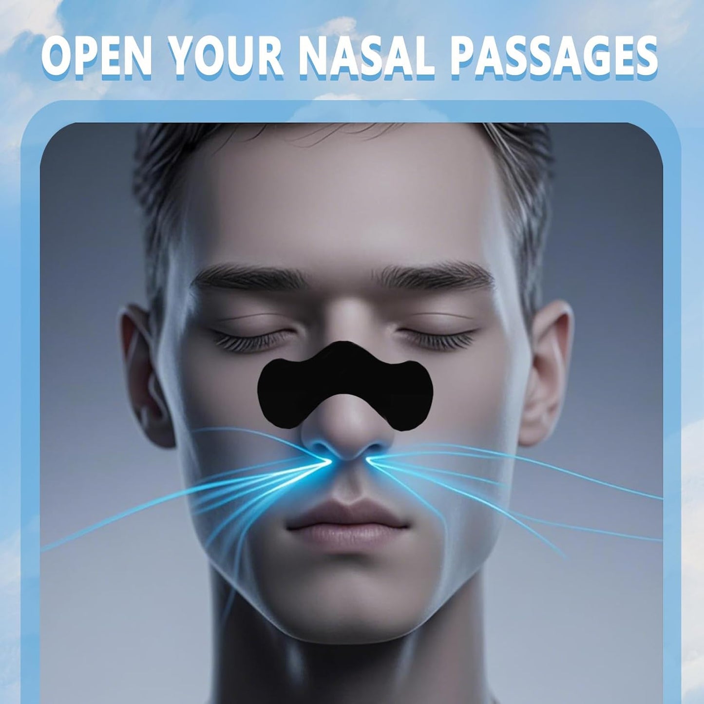 Nose Strips para Dormir y Respirar Mejor – 30 Unidades | Tiras Nasales Anti-Ronquidos | Adhesivo Extra Fuerte Resistente al Sudor y Aceite | Hipoalergénicas y Suaves con la Pie