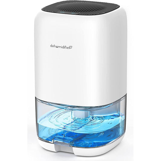 Deshumidificador Portátil 35 oz (1000 ml) | Silencioso con Apagado Automático, Tanque Transparente y Luz LED de 7 Colores | Ideal para Dormitorio, Baño, RV y Armario (Hasta 26 m² / 280 ft²)