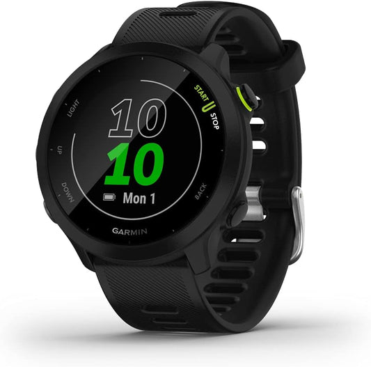 Garmin Forerunner 55 Reloj Running con GPS – Entrenamientos Diarios, Ritmo & Distancia, 2 Semanas de Batería