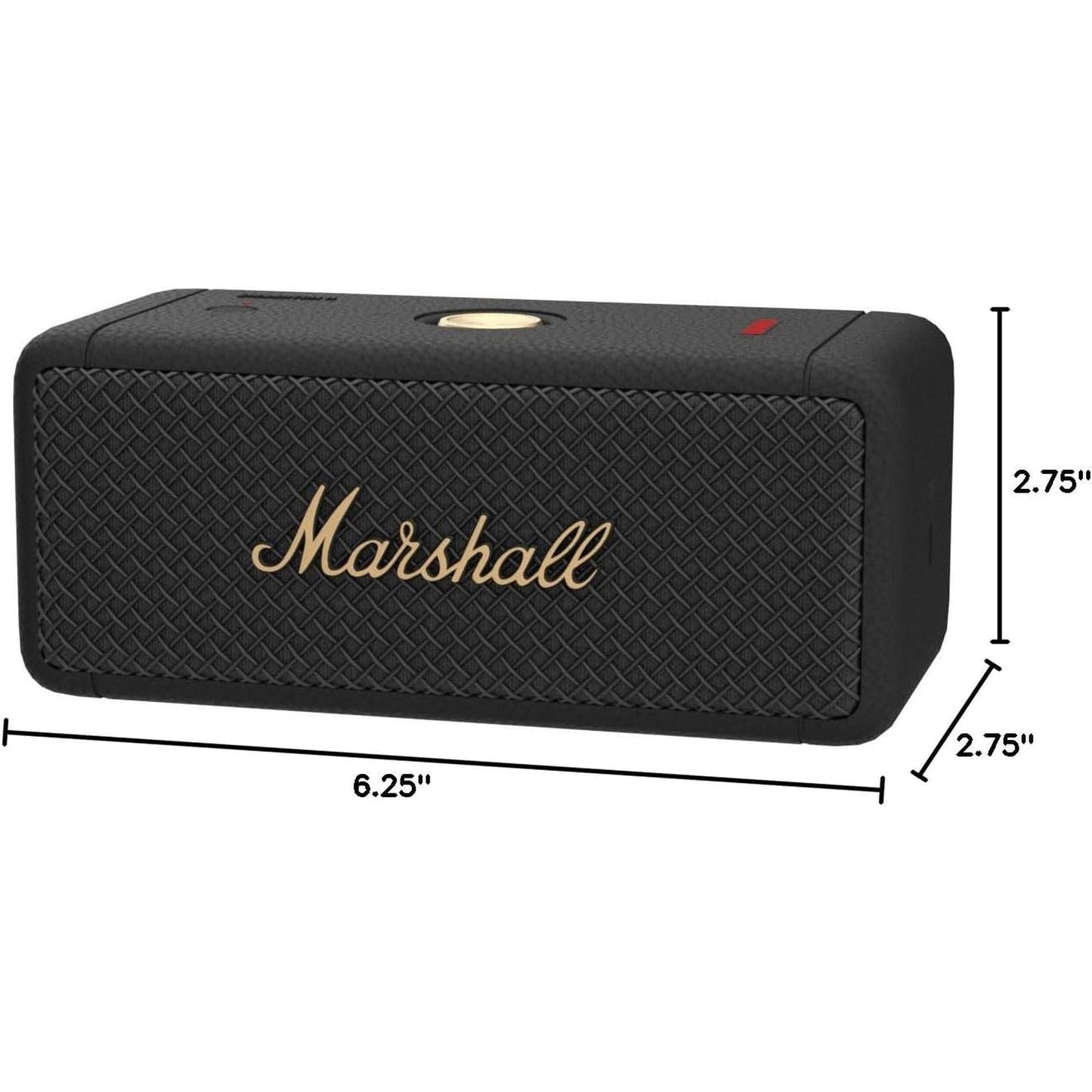 Emberton II – Bocina Bluetooth portátil 30+ h, True Stereophonic 360°, IP67 (Black & Brass)