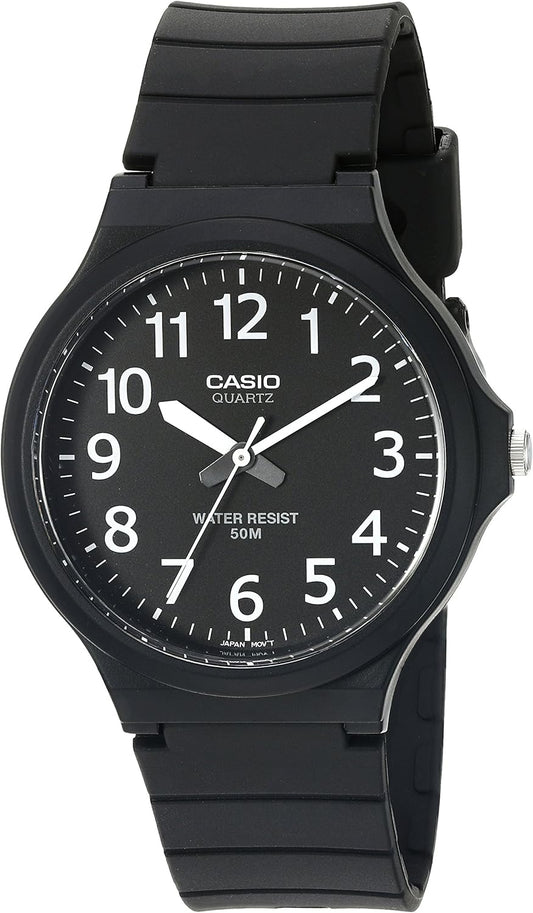 Reloj Casio MW240 Serie Hombre – Analógico, Resina, 50M WR