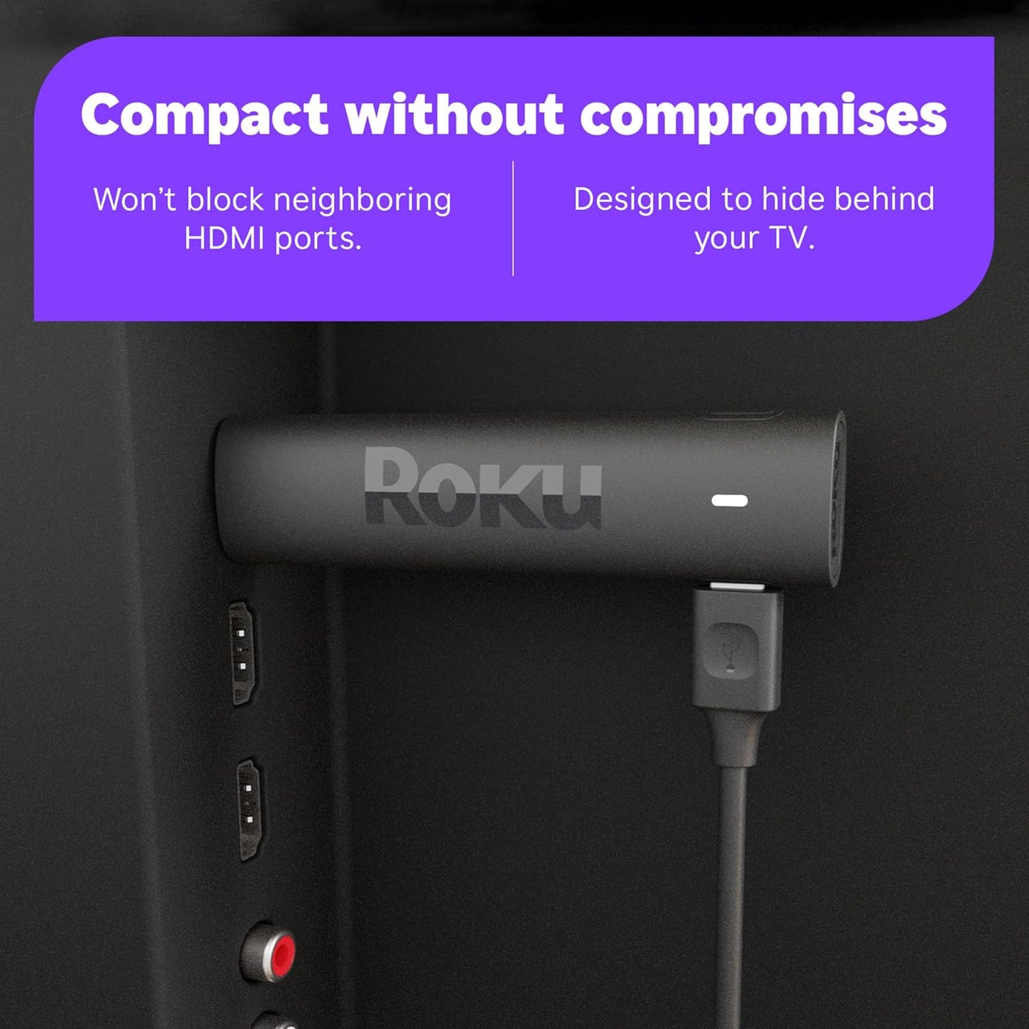 Roku Streaming Stick 4K | Resolución 4K, HDR10+ y Dolby Vision | Wi-Fi de Largo Alcance + Control por Voz | +500 Canales Gratis y Apps como Netflix, Disney+ y más