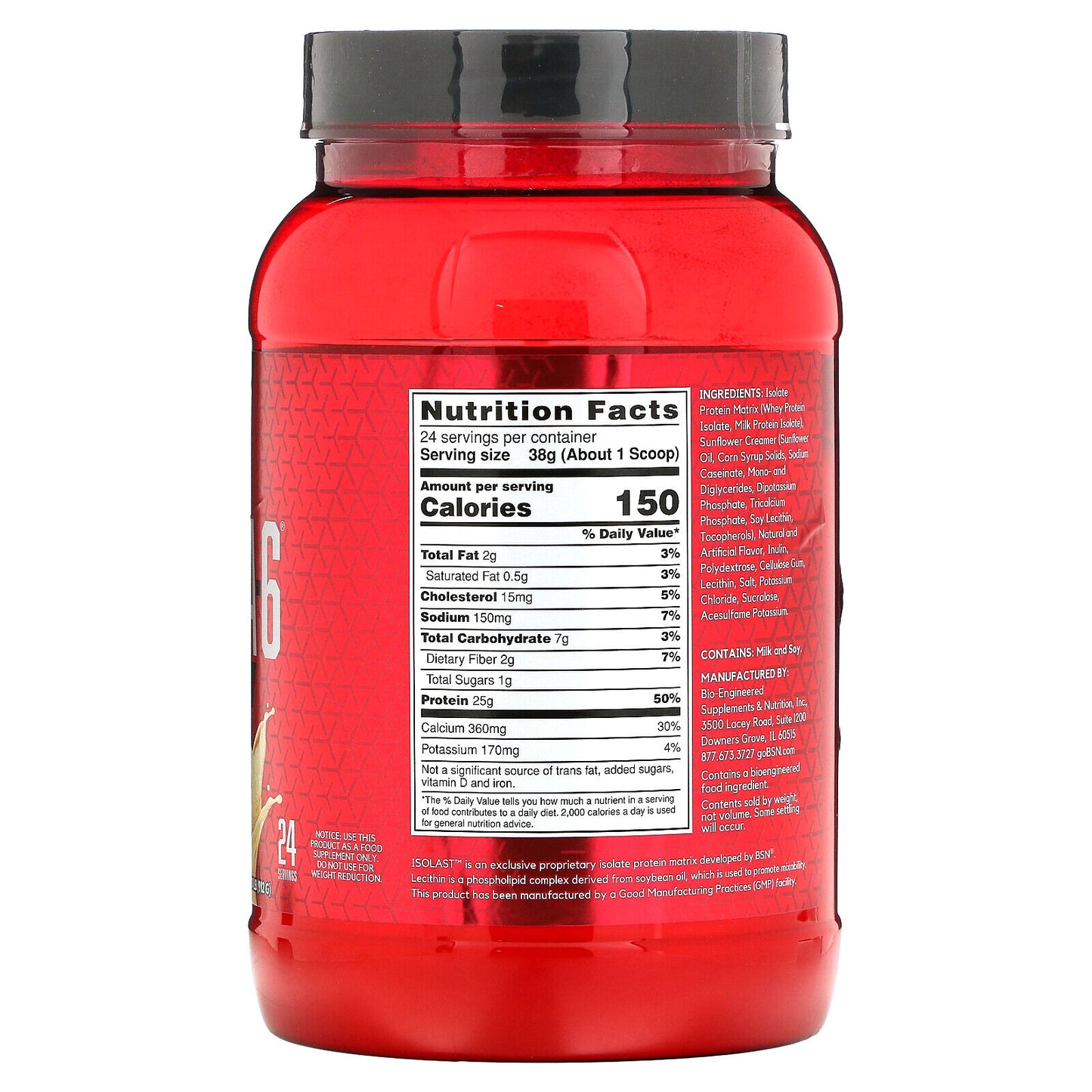 BSN® Syntha-6® Isolate | Proteína en Polvo – Sabor Vainilla Ice Cream – 912 g