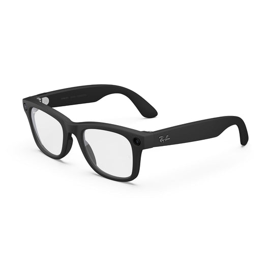 Ray-Ban Meta (Gen 2), Wayfarer, Matte Black | Smart AI Glasses for Men, Women — 2X Battery Life — 3K Ultra HD Resolution — 12 MP Ultra-Wide Camera, Audio, Video — Clear Lenses — Wearable Technology