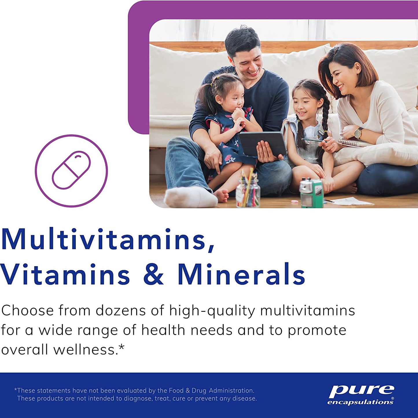 O.N.E. Multivitamin – Multivitamínico 1 al día con Metafolin®, CoQ10 y Luteína – Soporte cognitivo, visual y celular* – 60 cápsulas
