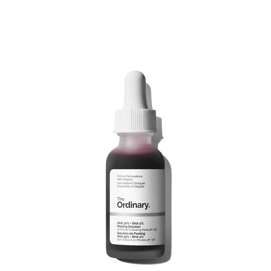 The Ordinary AHA 30% + BHA 2% Peeling Solution | Exfoliante Avanzado con Ácidos – Piel Más Luminosa y Suave – 30 ml