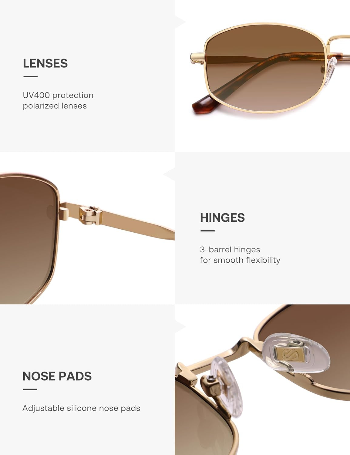 Trendy Oval Polarized Sunglasses for Women Men, Retro Fashion Shades UV400 Protection SJ1258
