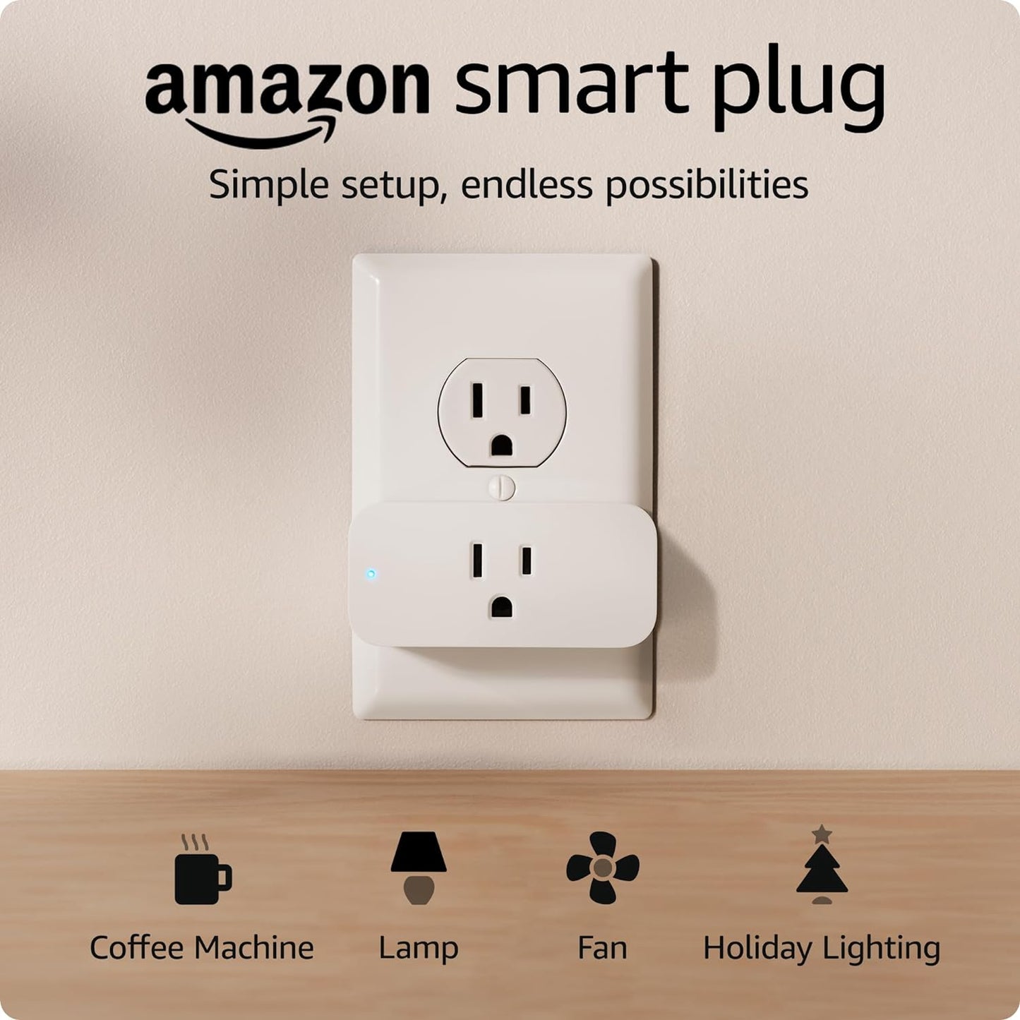 Enchufe inteligente | Compatible con Alexa | Configuración sencilla, infinitas posibilidades
