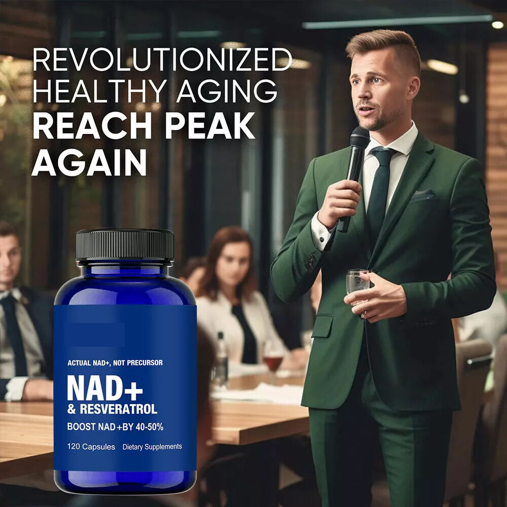 NAD+ 1000mg con Resveratrol (120 cápsulas) | Fórmula Bioactiva Antioxidante
