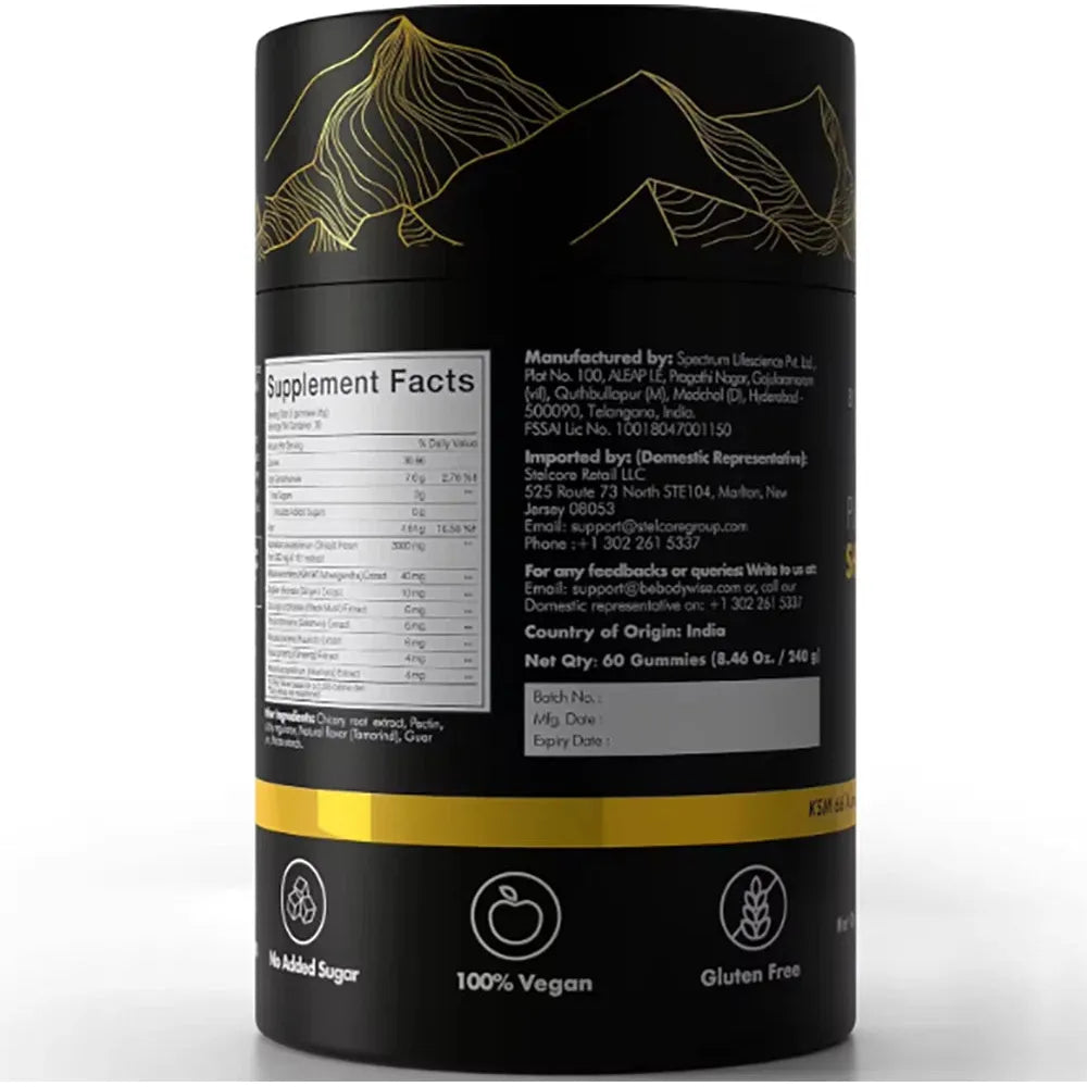 Gomitas de Shilajit del Himalaya GOLD – 3000 mg