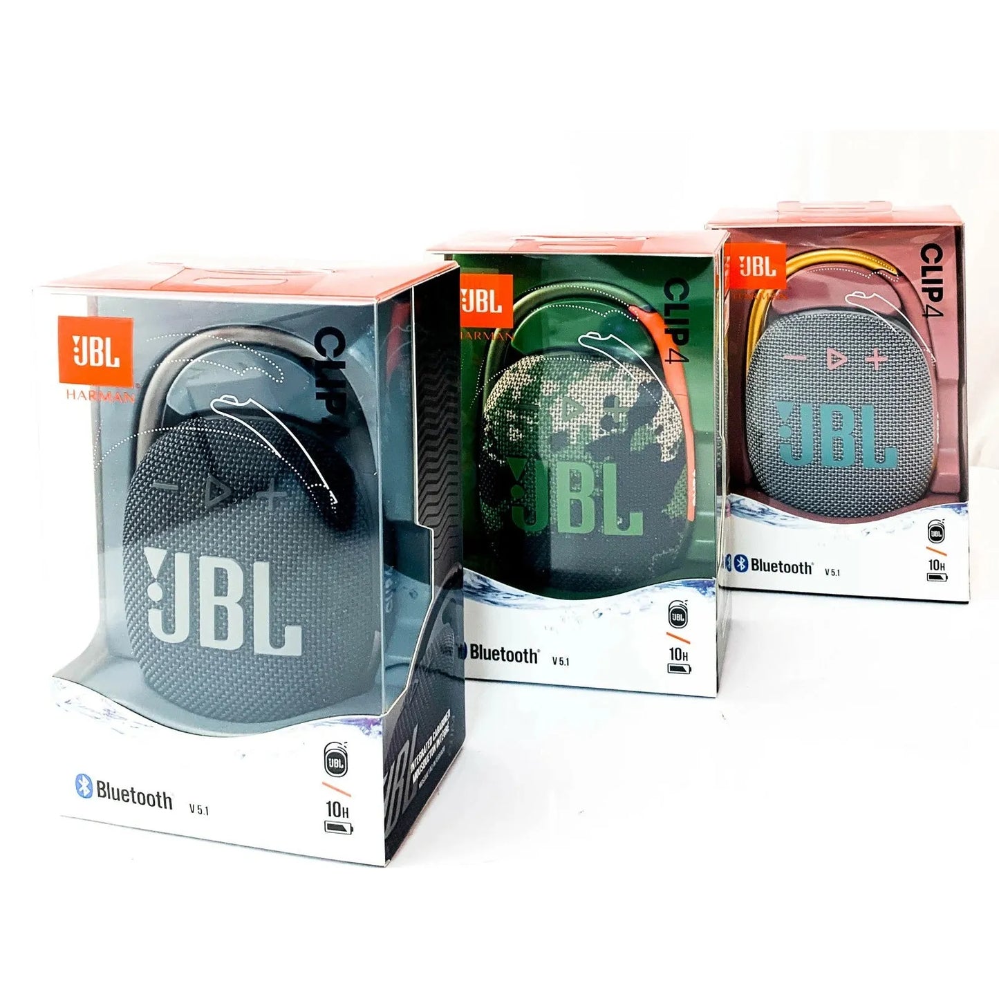 JBL Clip 4 – Altavoz Bluetooth Portátil, Impermeable y A Prueba de Polvo IP67