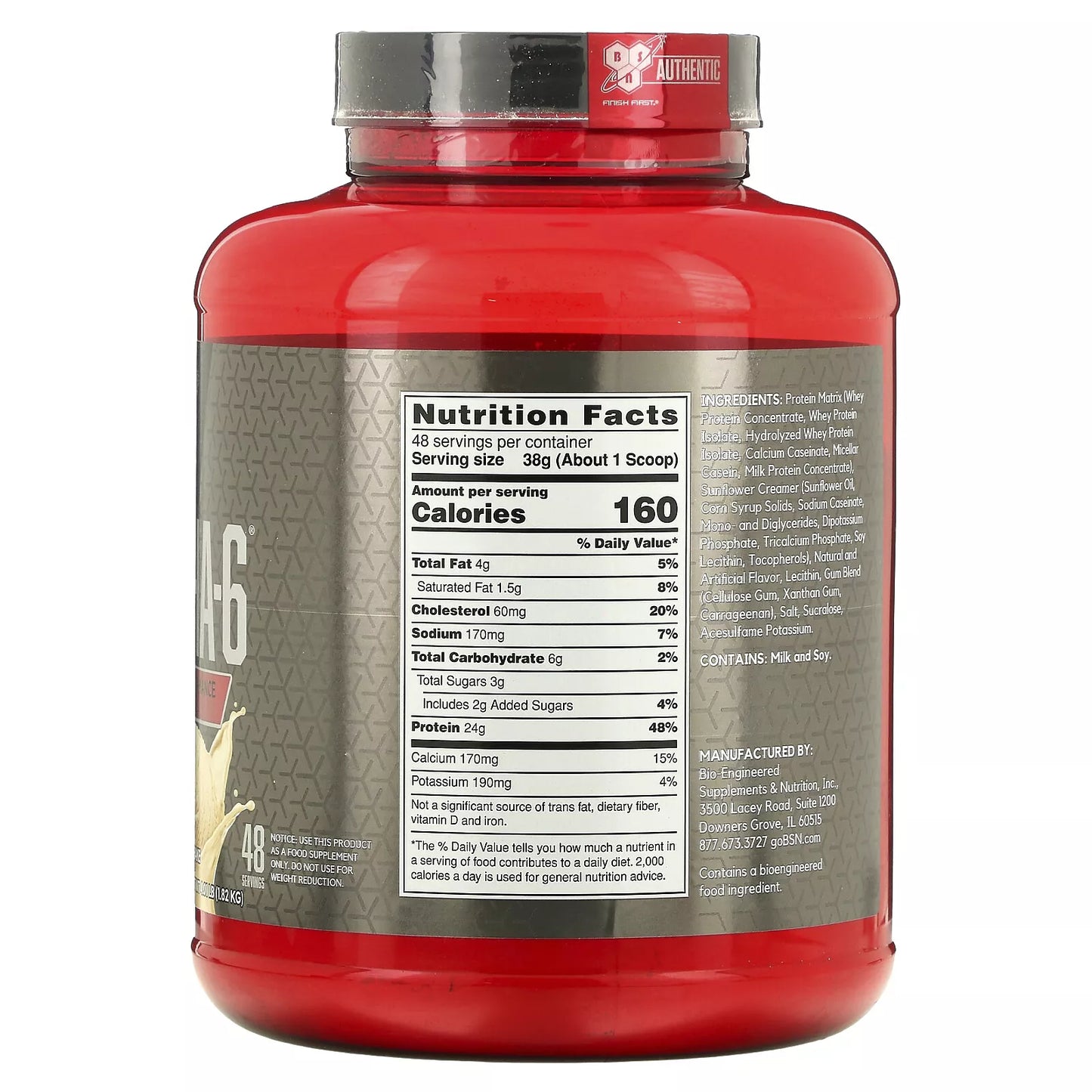 BSN® Syntha-6 Edge® | Proteína en Polvo – Sabor Vanilla Milkshake – 1,82 kg