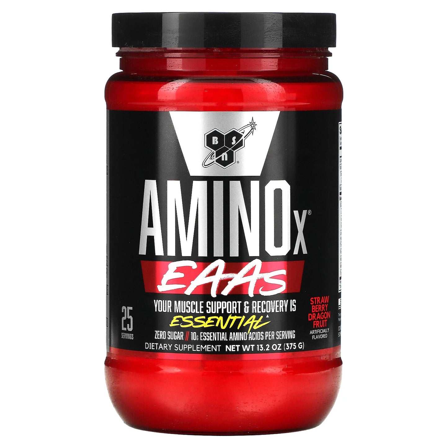 BSN® AminoX EAAs – Soporte Muscular y Recuperación – Sabor Strawberry Dragon Fruit – 375 g