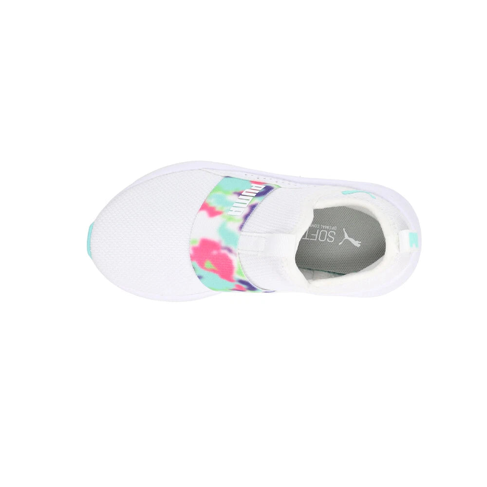 PUMA Softride Sophia Slip-On – Zapatillas Niña Juvenil Blancas con SoftFoam