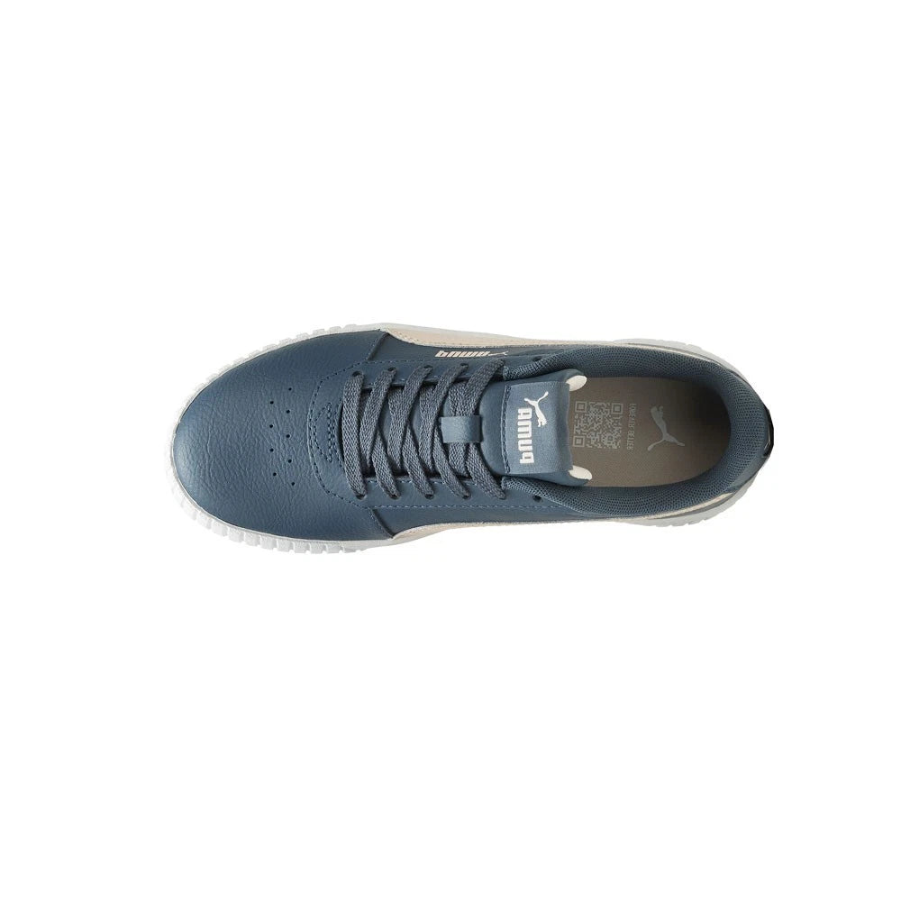 Zapatillas PUMA Carina 2.0 Niña Juvenil – Gris con Rosa | Sneakers Casual Plataforma