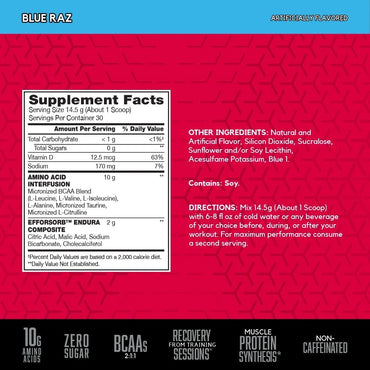Suplemento de aminoacidos – Recuperación y Resistencia Muscular – 435 g