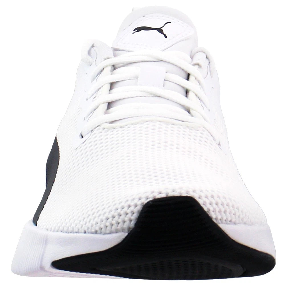 Zapatillas PUMA Flyer Runner Hombre – Blancas/Negras | Sneakers Running Casual con Amortiguación EVA y Suela Antideslizante