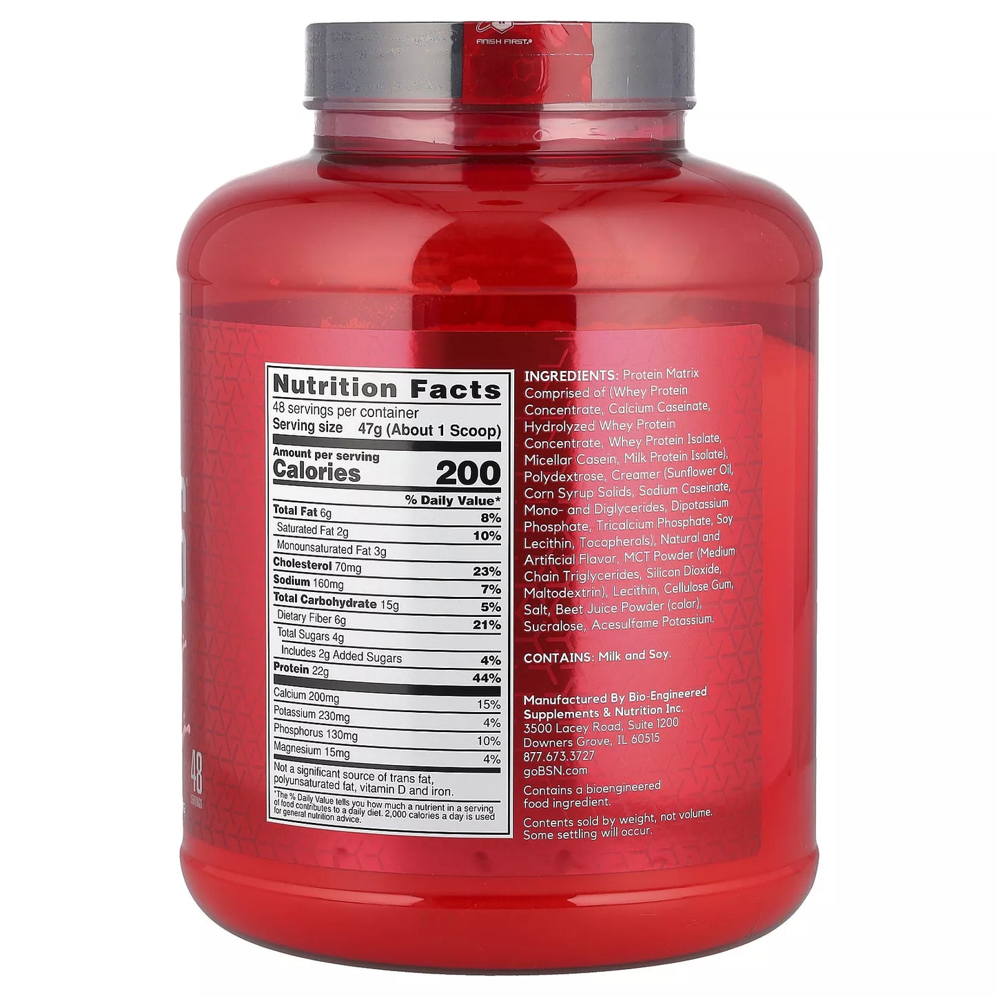 BSN® Syntha-6® Ultra Premium – Proteína Multifuncional | Sabor Milkshake de Frutilla – 2,27 kg