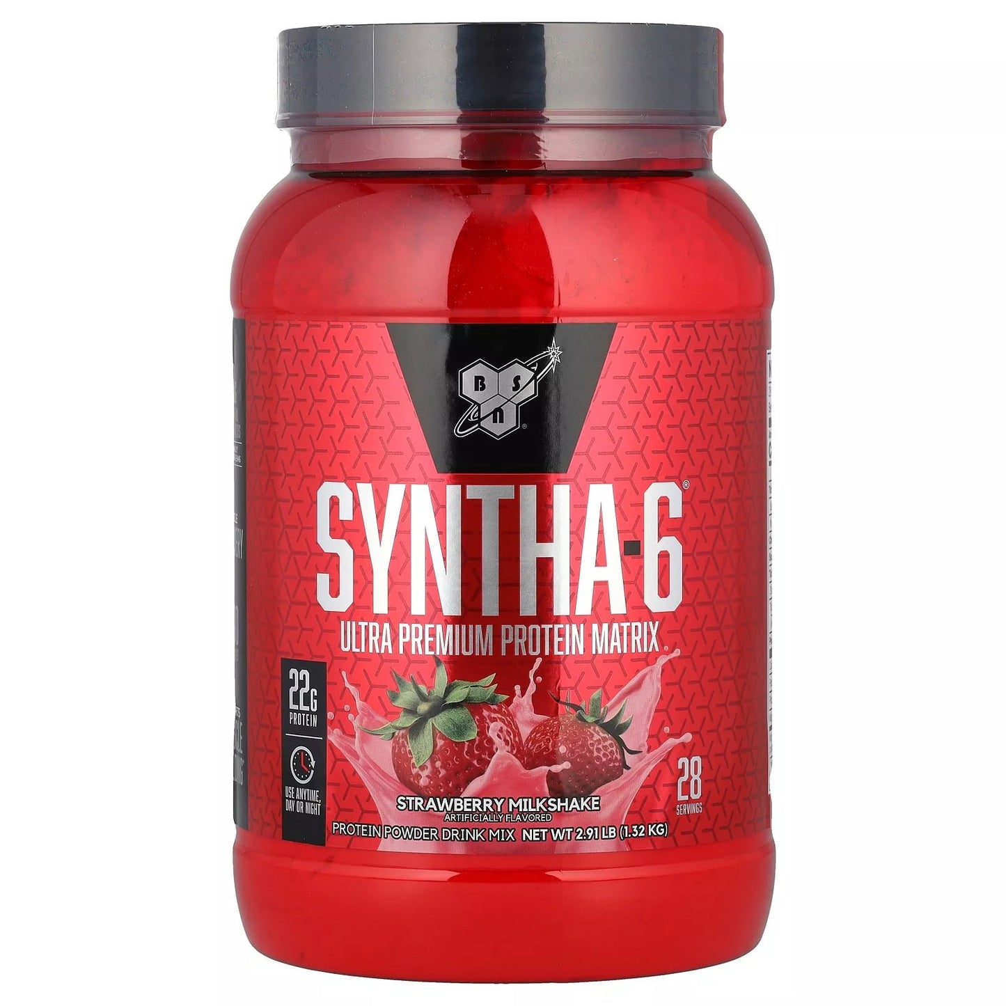 BSN® Syntha-6® Ultra Premium – Proteína Multifuncional | Sabor Milkshake de Frutilla – 1,32 kg