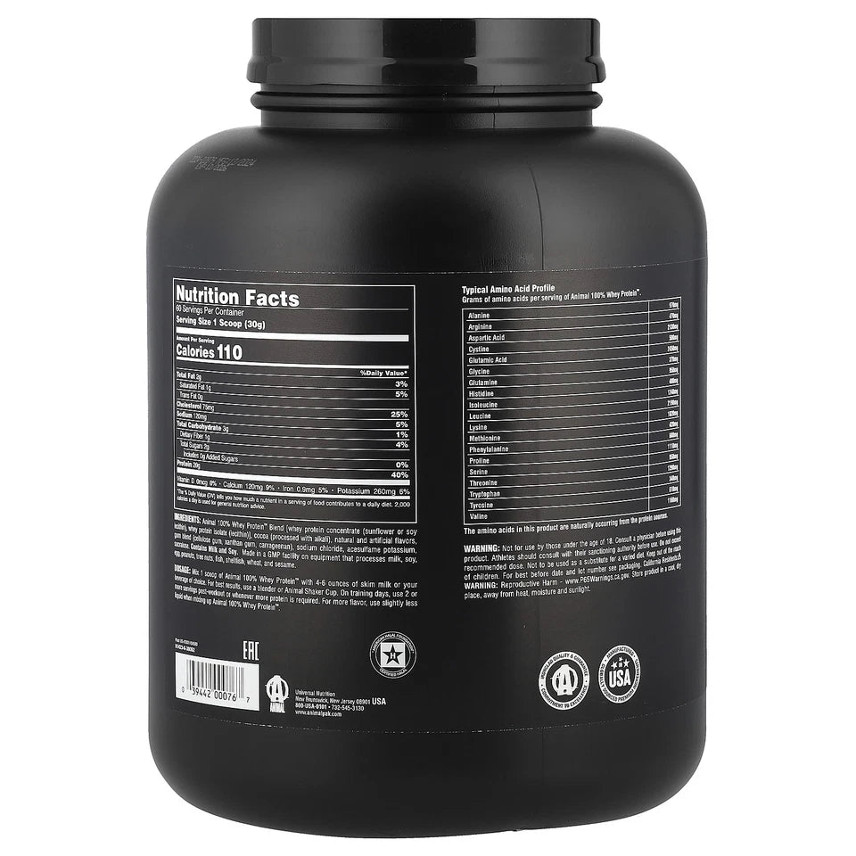 Animal® 100% Whey Protein | Proteína en Polvo – Sabor Chocolate Fudge – 1,81 kg