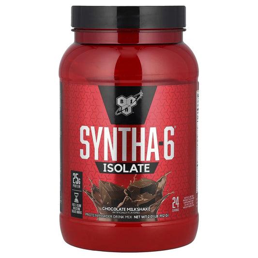 BSN® Syntha-6® Isolate – Proteína Aislada de Alta Calidad | Sabor Milkshake de Chocolate – 912 g