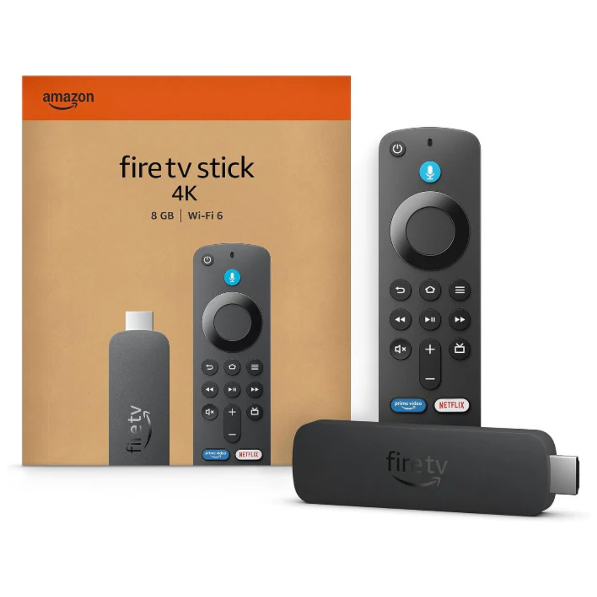 Fire TV Stick 4K (Newest Model) with Ai-Powered Fire TV Search, Wi-Fi 6, Stream over 1.5 Million Movies and Shows, Free & Live TV