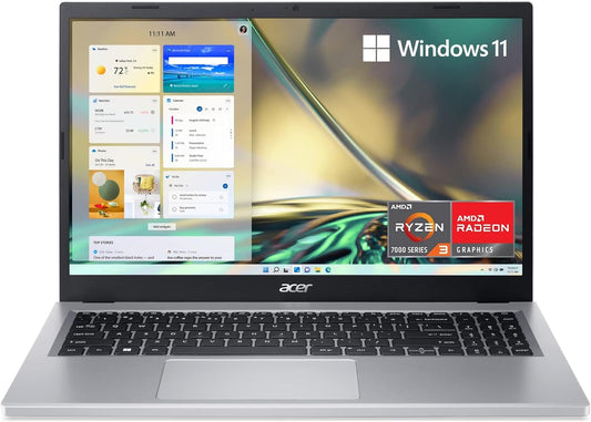 Notebook Acer Aspire 3 A315-24P 15,6” Full HD, AMD Ryzen 3 7320U, 8GB RAM, 128GB SSD NVMe, Radeon Graphics, WiFi 6, Windows 11 Home