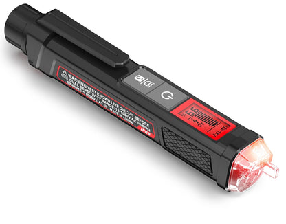 KAIWEETS Probador de Voltaje Sin Contacto con Pantalla LCD, Rango Dual 12V-1000V / 70V-1000V, Detector de Cable Vivo/Neutro, Indicador de Intensidad, Linterna y Buscador de Cortes – CAT III 1000V / CAT IV 600V