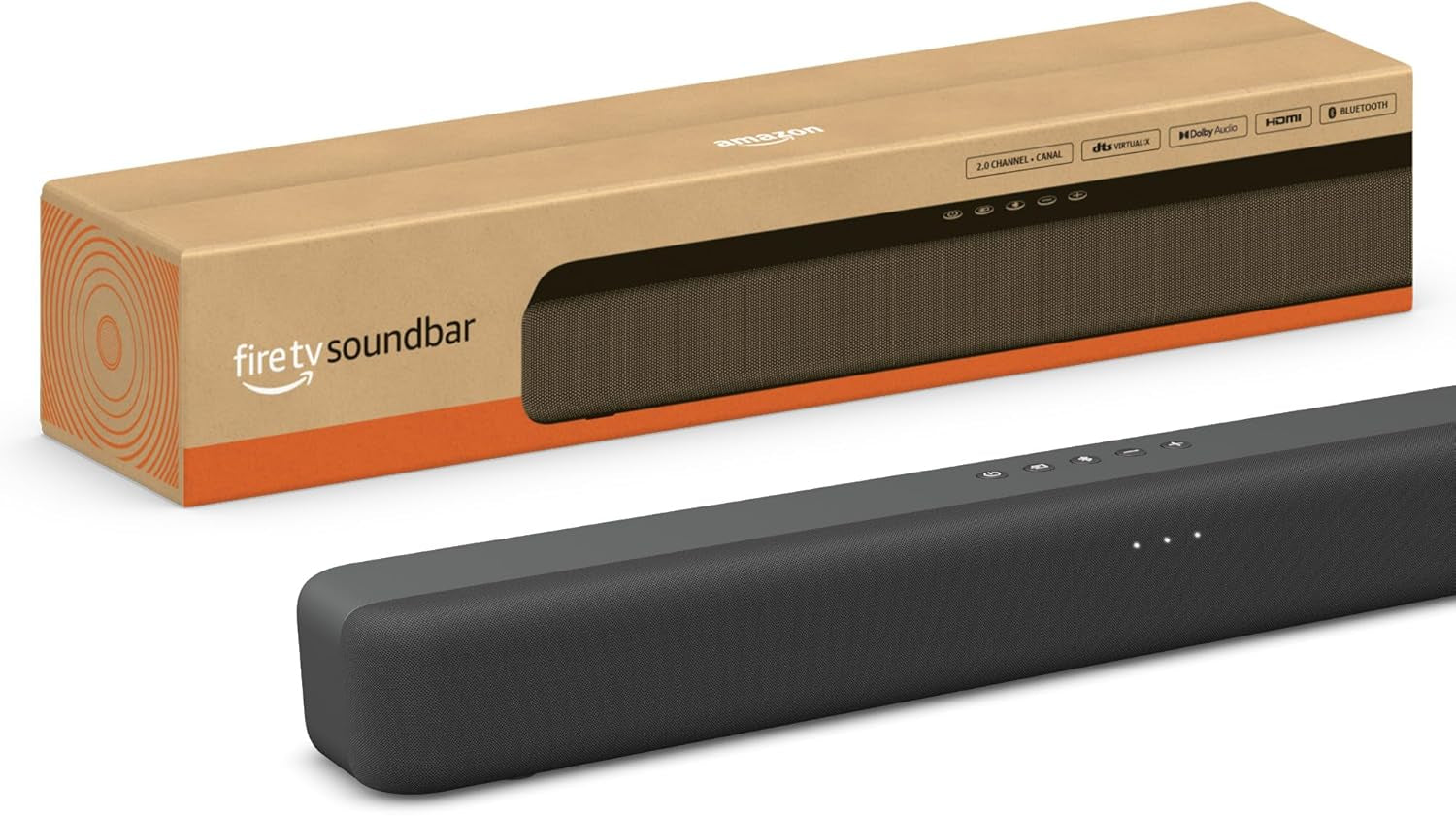 Fire TV Soundbar (Newest Model), 2.0 Speaker with DTS Virtual:X and Dolby Audio, Bluetooth Connectivity