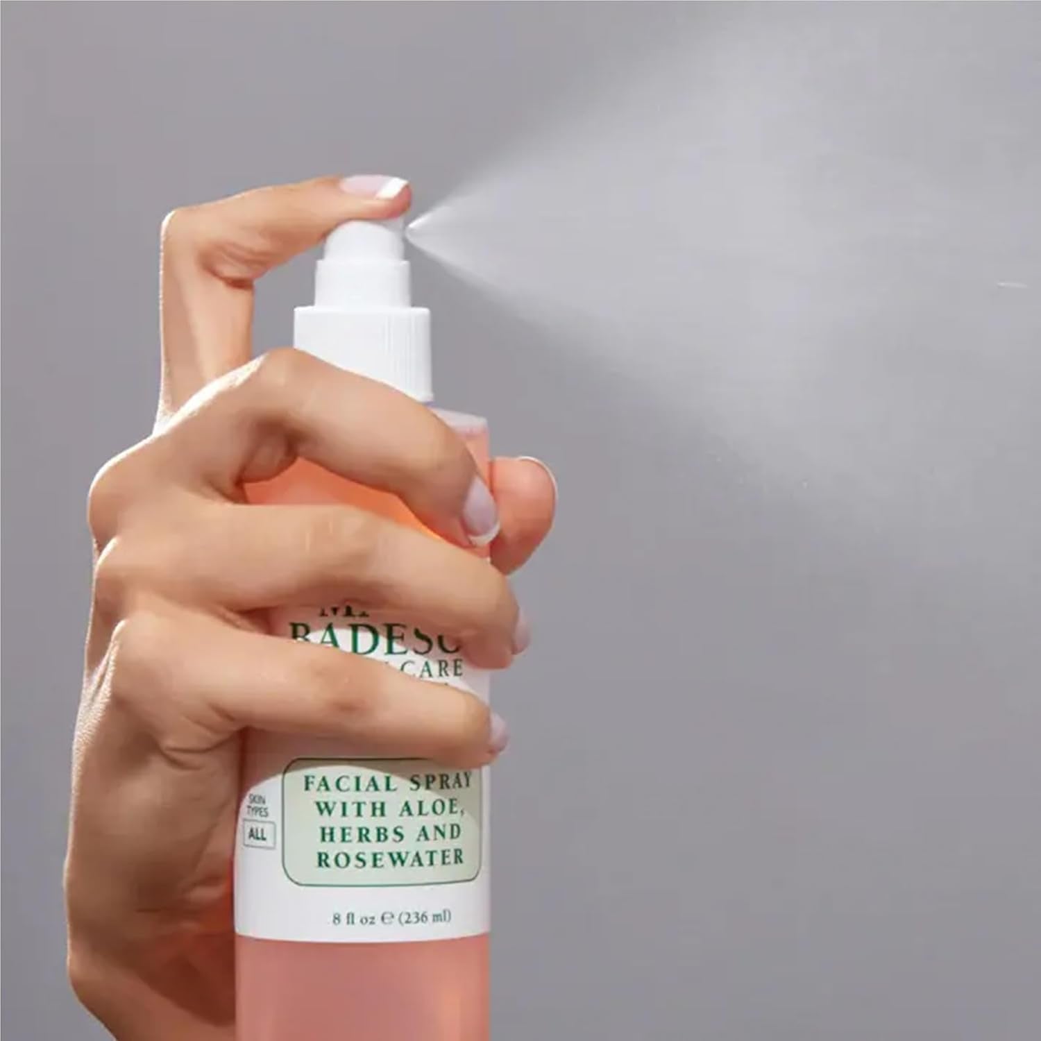 Bruma Facial con Aloe, Hierbas & Agua de Rosas | Hidrata, Reaviva el Brillo y Ayuda a Clarificar | Apta para Todo Tipo de Piel | Vegana, Oil-Free