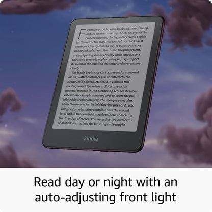 All-New  Kindle Paperwhite Signature Edition (32 GB) – Our Fastest Kindle with Auto-Adjusting Front Light, Wireless Charging, and Weeks of Battery Life – Metallic Black