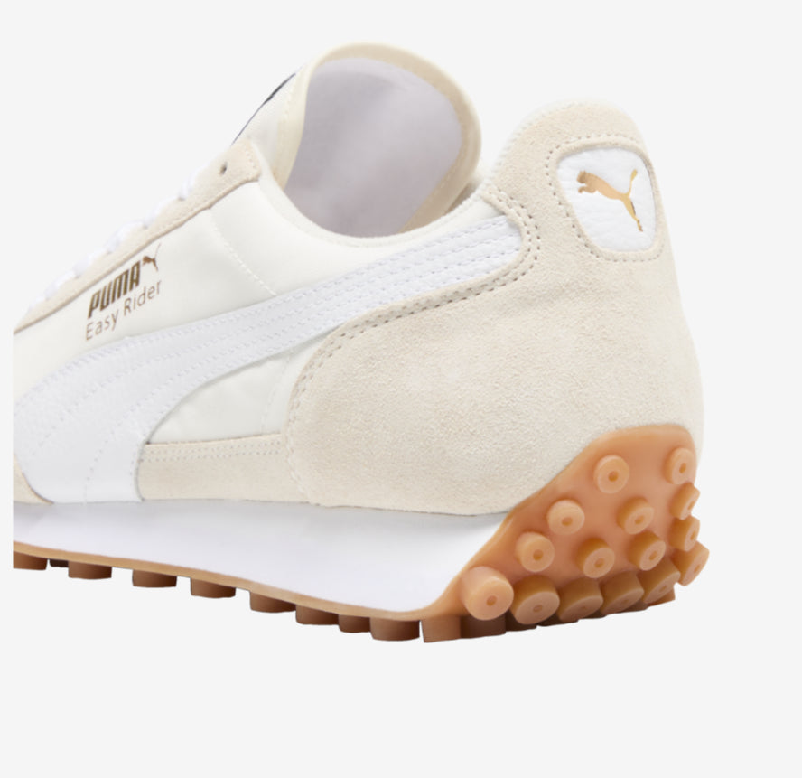 Zapatillas PUMA Easy Rider Tan White Gum Hombre – Estilo Retro Clásico Años 70 con Suela EVA y Goma Antideslizante