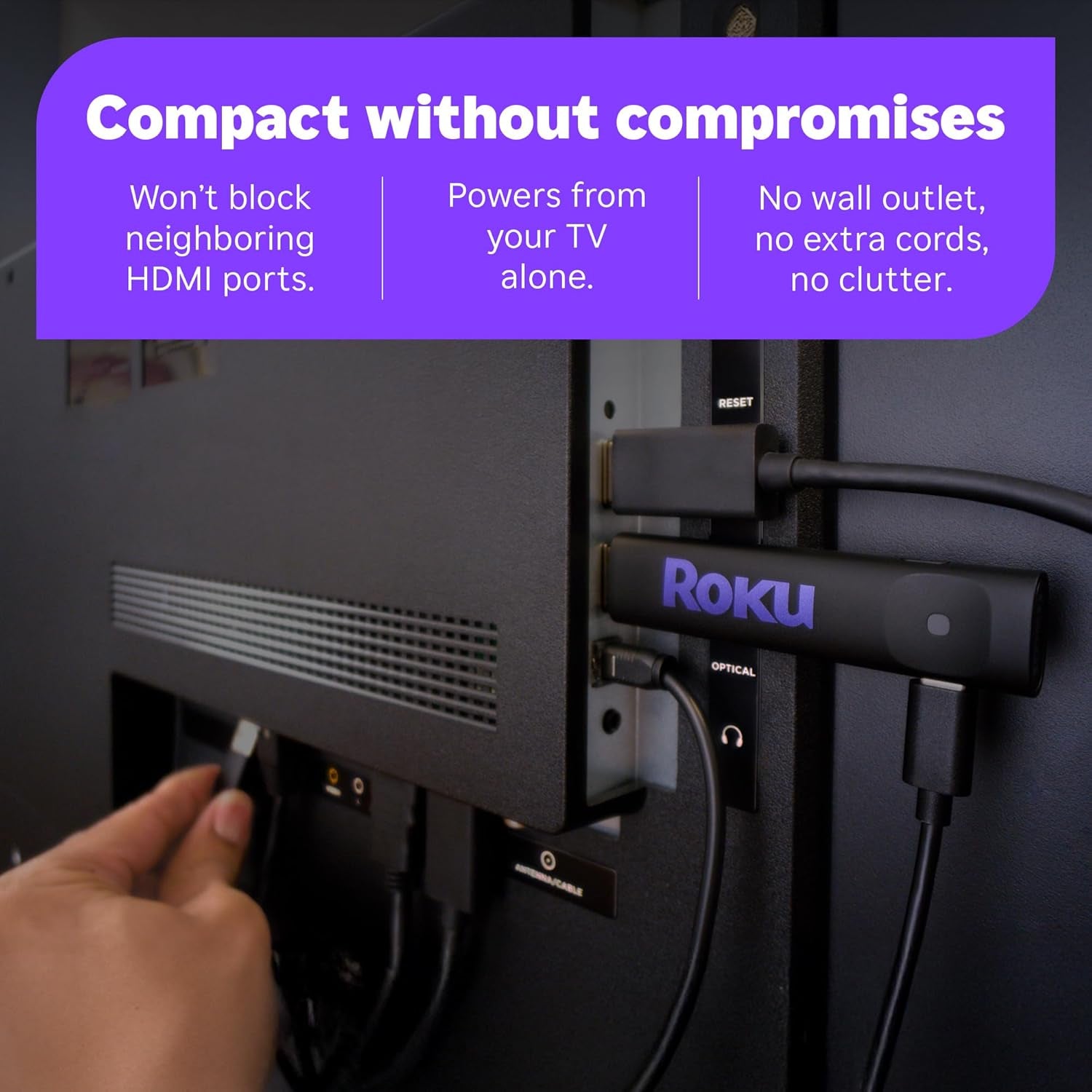 Roku Streaming Stick HD 2025 | Streaming en HD con Control por Voz | +500 Canales Gratis y Apps como Netflix, Disney+ y más