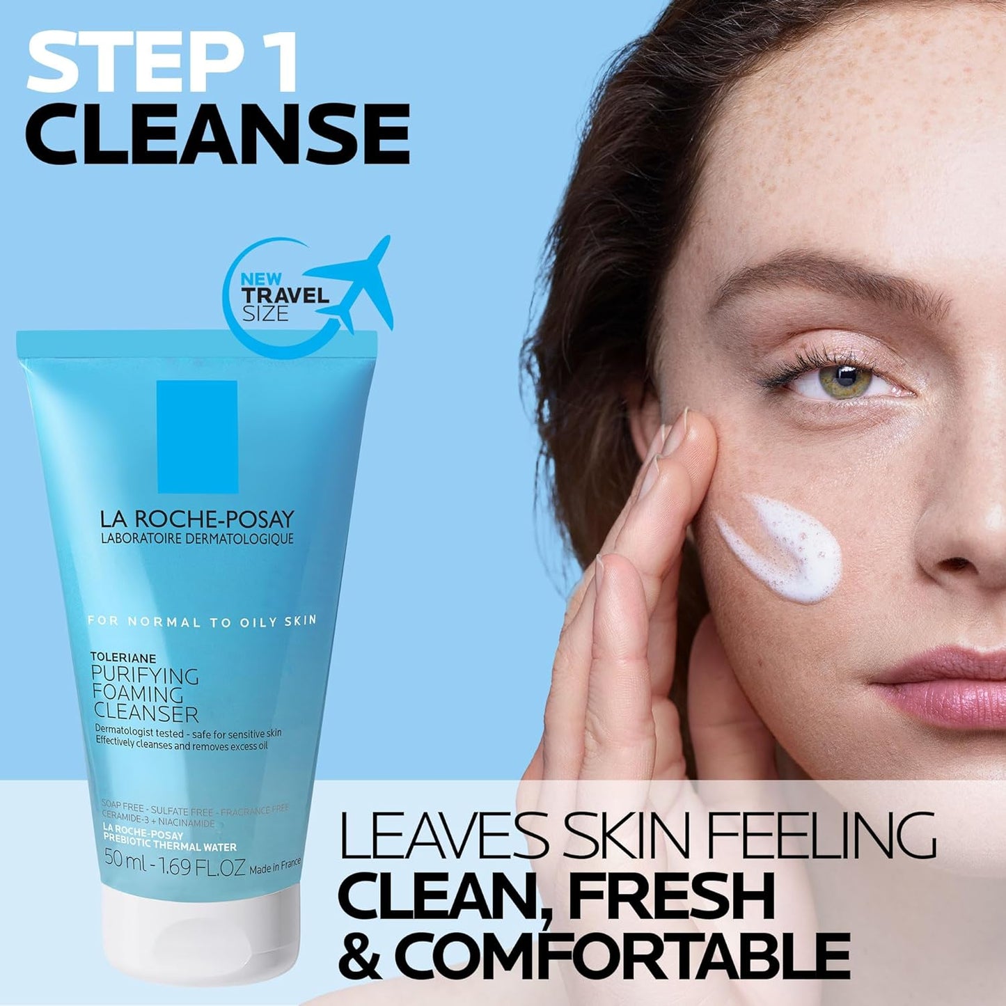 La Roche-Posay Toleriane Double Repair | Crema Hidratante con Ceramida-3 & Niacinamida | Confort Inmediato & Hidratación Prolongada | Todo Tipo de Piel | Sin Fragancia