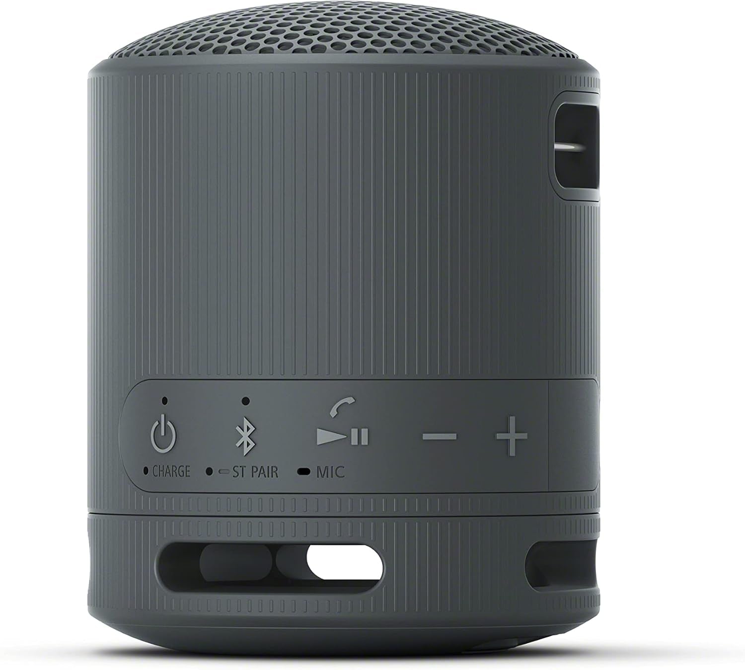 Sony SRS-XB100 – Bocina Bluetooth portátil, ultra-compacta, IP67, 16 h batería, correa versátil, manos libres (Negro)