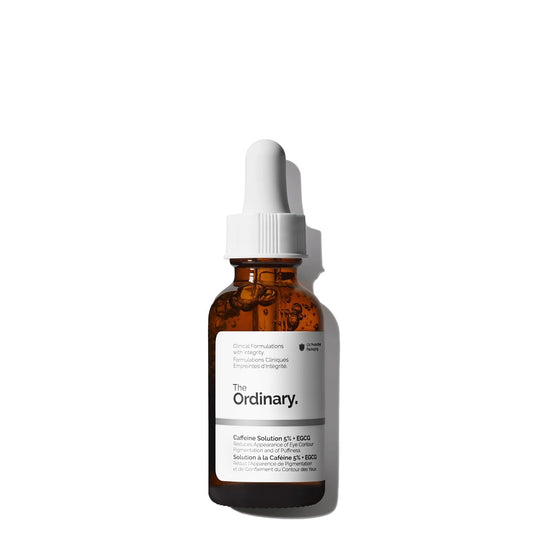 The Ordinary Caffeine Solution 5% + EGCG | Suero para Ojeras y Bolsas – Reduce Hinchazón y Signos de Cansancio – 30 ml