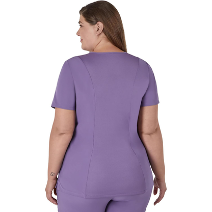 Chaquetilla  para Mujer | Camisetas Sanitarias Elásticas | Absorbe la Humedad | Espalda estilizada | Color: Violeta