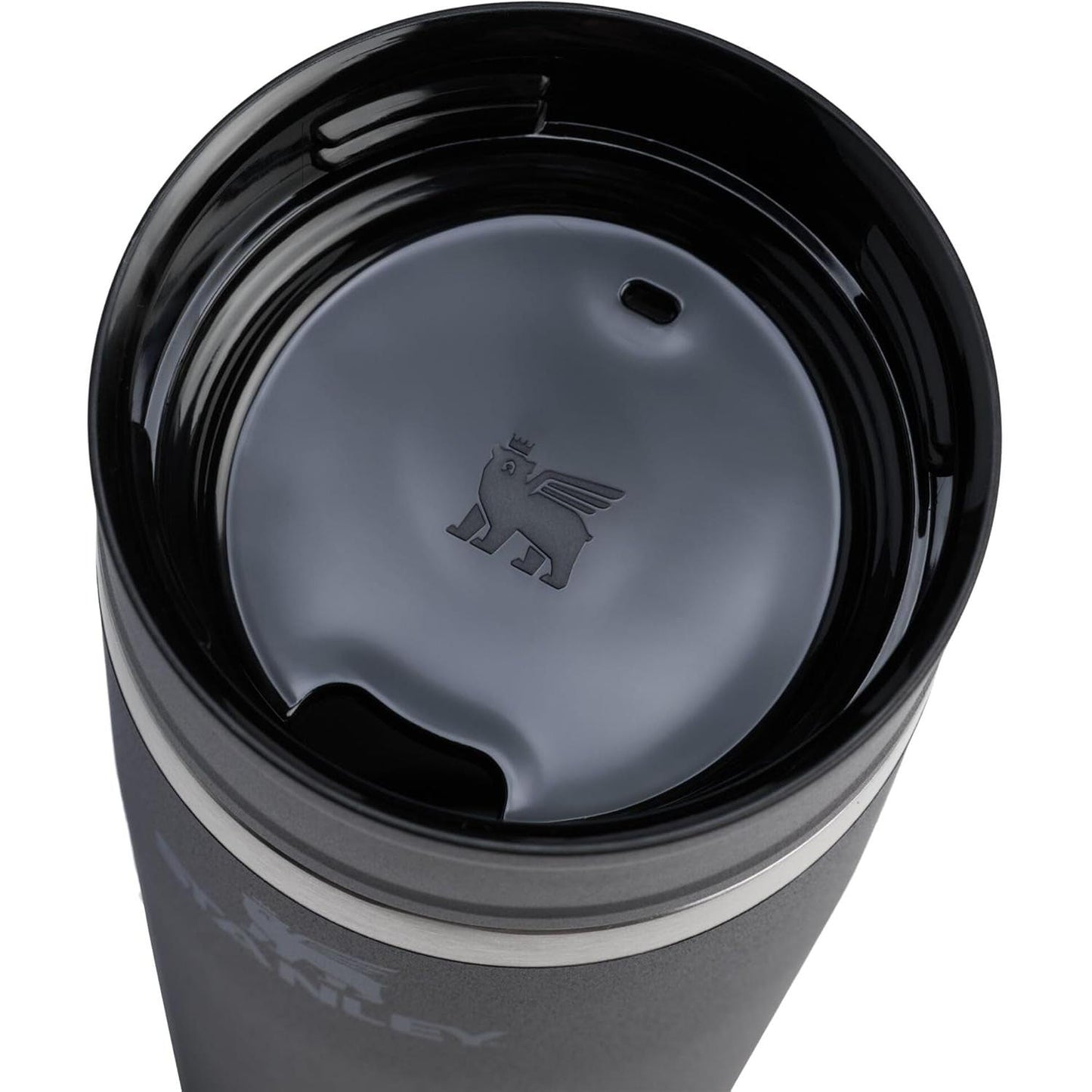 Cafe to Go Travel Mug 20 Oz | Leakproof Two-Part Drink through Lid | Tumbler Cup for Coffee, Tea and Drinks | Insulated Stainless Steel Coffee Mug | Bpa-Free | Black 2.0