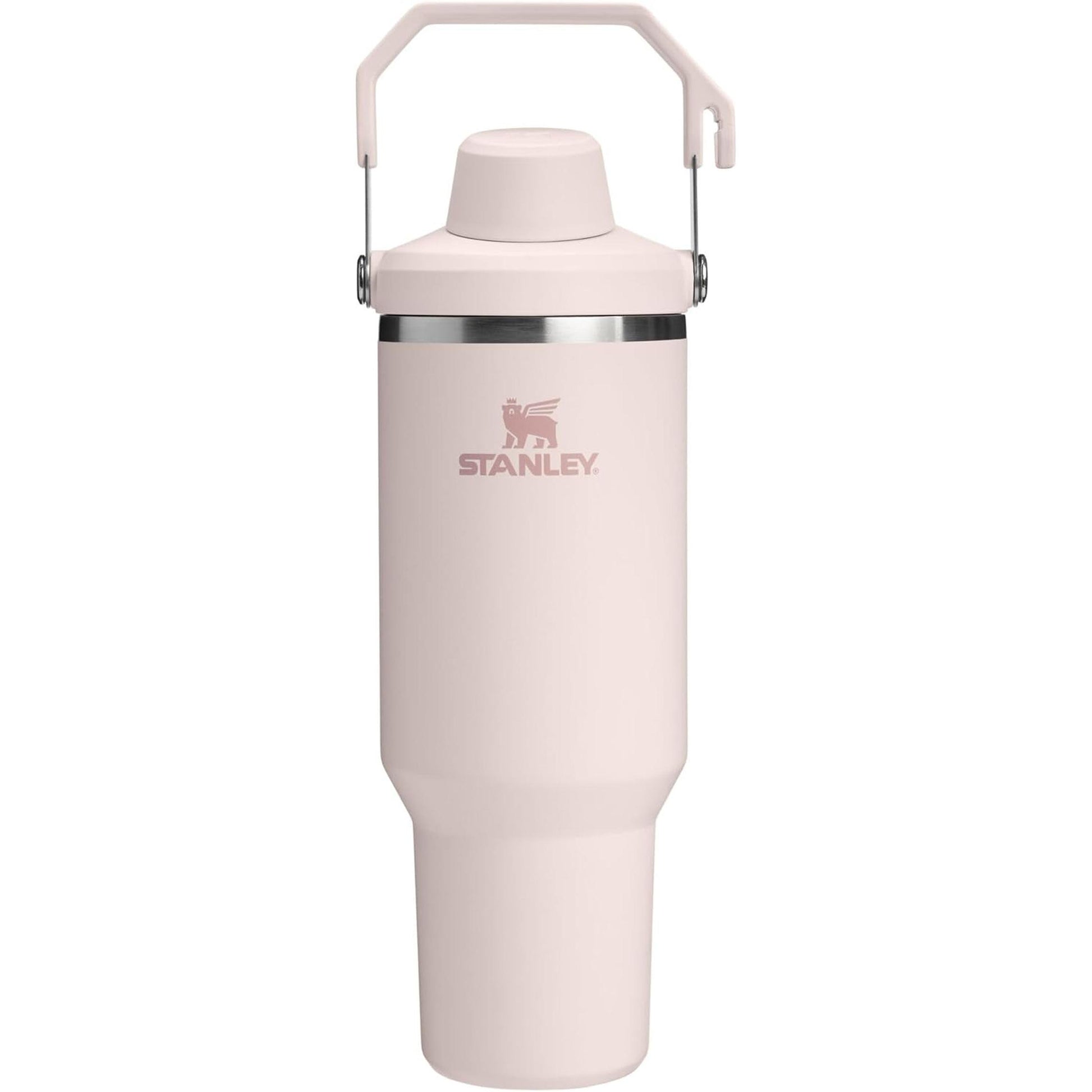Iceflow 2.0 Fast Flow Tumbler with Handle 40 Oz | Twist on Angled Spout Lid | Leakproof Water Bottle | Insulated Stainless Steel | Bpa-Free | Rose Quartz