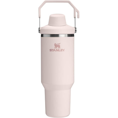 Iceflow 2.0 Fast Flow Tumbler with Handle 40 Oz | Twist on Angled Spout Lid | Leakproof Water Bottle | Insulated Stainless Steel | Bpa-Free | Rose Quartz