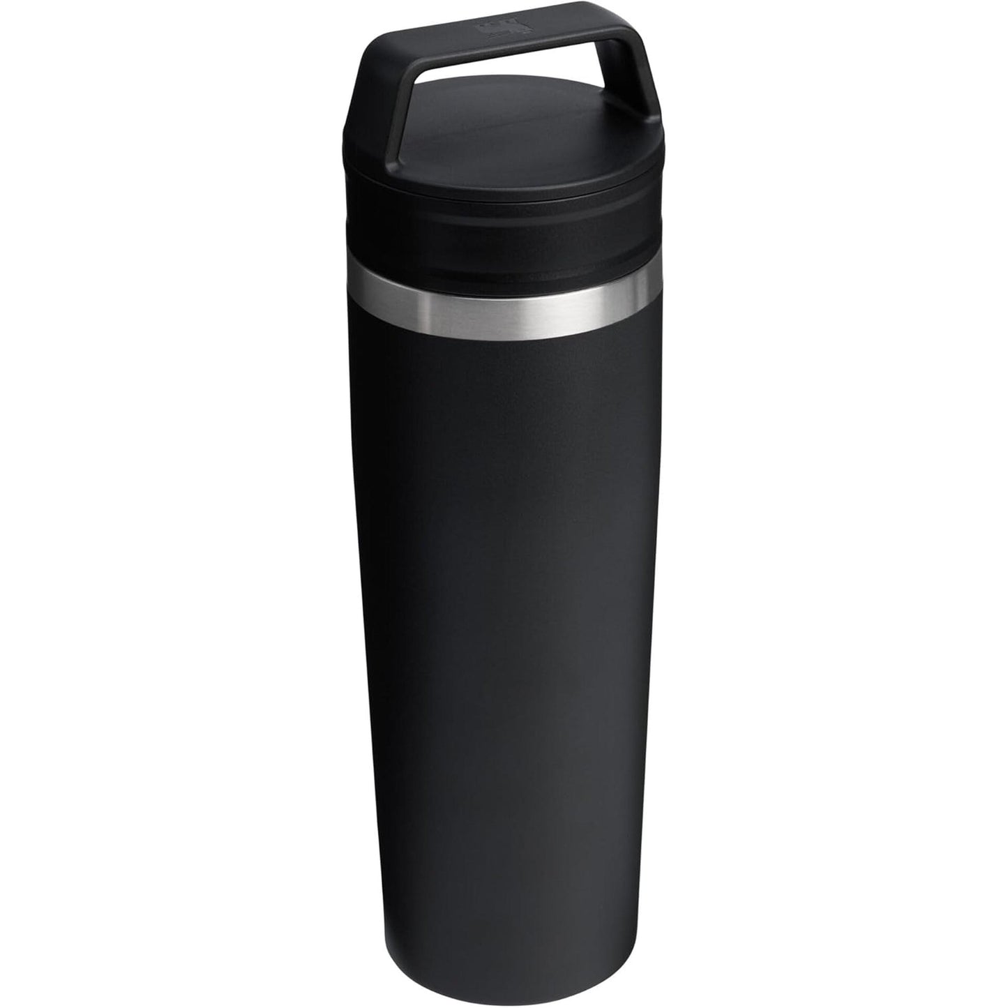 Cafe to Go Travel Mug 20 Oz | Leakproof Two-Part Drink through Lid | Tumbler Cup for Coffee, Tea and Drinks | Insulated Stainless Steel Coffee Mug | Bpa-Free | Black 2.0