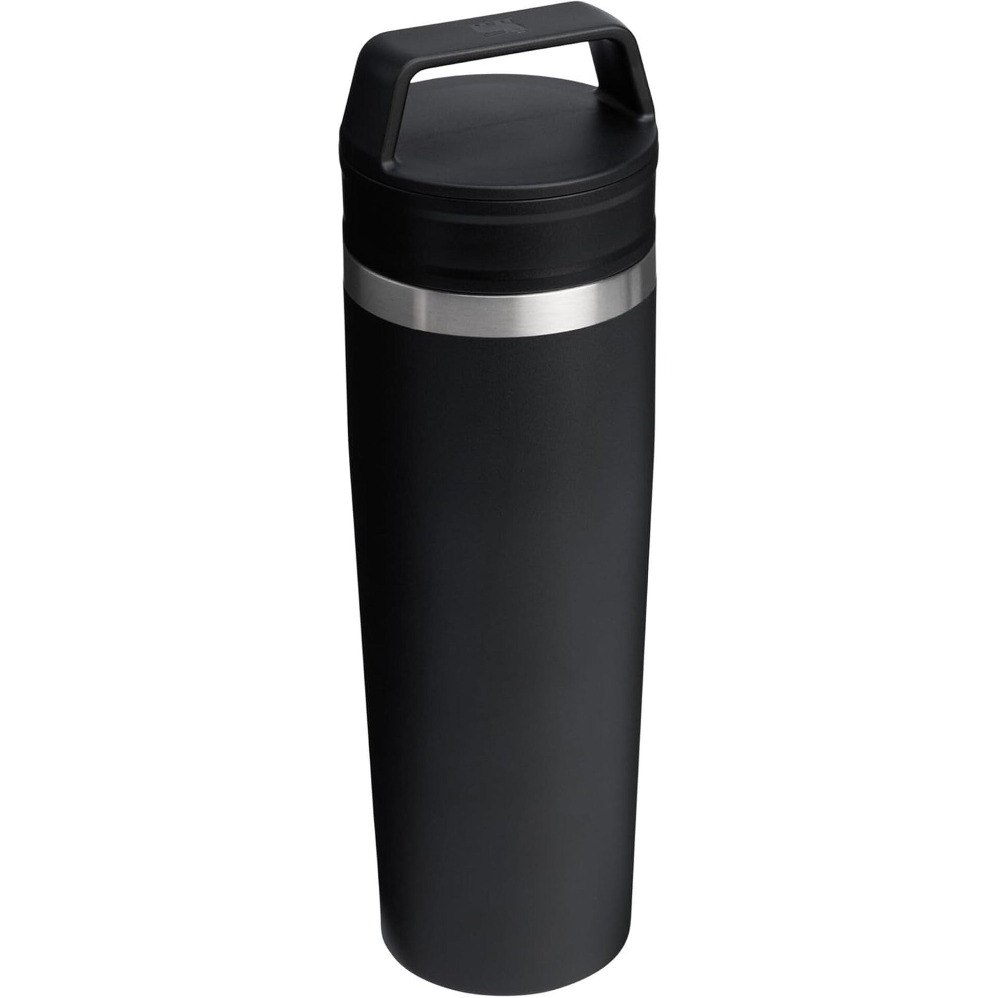 Cafe to Go Travel Mug 20 Oz | Leakproof Two-Part Drink through Lid | Tumbler Cup for Coffee, Tea and Drinks | Insulated Stainless Steel Coffee Mug | Bpa-Free | Black 2.0