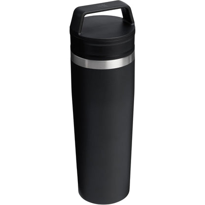 Cafe to Go Travel Mug 20 Oz | Leakproof Two-Part Drink through Lid | Tumbler Cup for Coffee, Tea and Drinks | Insulated Stainless Steel Coffee Mug | Bpa-Free | Black 2.0