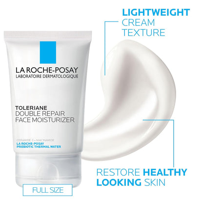 La Roche-Posay Toleriane Double Repair | Crema Hidratante con Ceramida-3 & Niacinamida | Confort Inmediato & Hidratación Prolongada | Todo Tipo de Piel | Sin Fragancia
