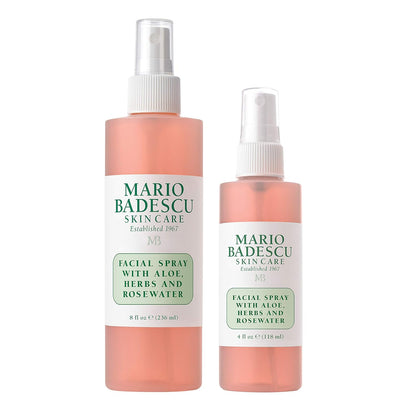 Bruma Facial con Aloe, Hierbas & Agua de Rosas | Hidrata, Reaviva y Ayuda a Clarificar | Acabado “dewy” | Apta para todo tipo de piel